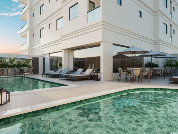 Andar alto no Acqua Blue Residence