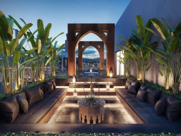 Andar alto no Doha Tower Residence