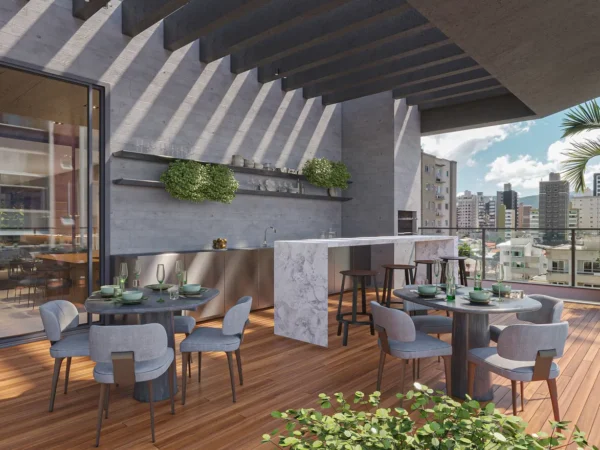 Andar alto no Yangzhou Residence