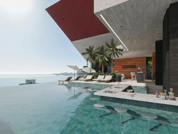 Andar alto no Yangzhou Residence