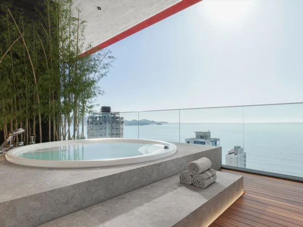 Andar alto no Yangzhou Residence