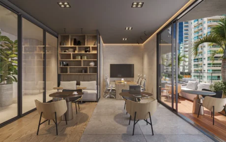 Andar alto no Yangzhou Residence