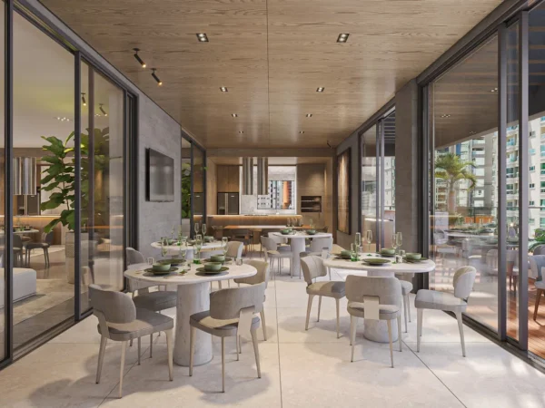 Andar alto no Yangzhou Residence