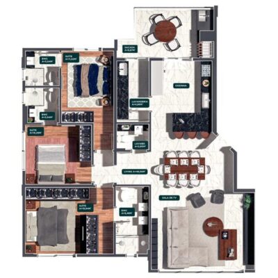 Apartamento para venda no Edifício Torre de Booz